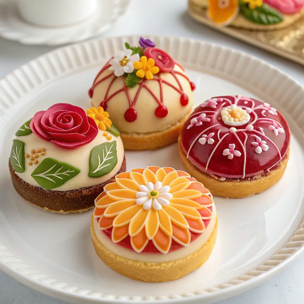 Decorative pastries made by Emily Carter